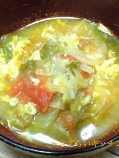 〜簡単!トマトの掻き卵スープ〜-レシピのメイン写真