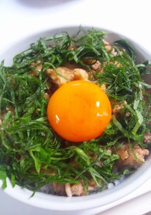 お月見にも！簡単♪鶏そぼろ丼-レシピのメイン写真