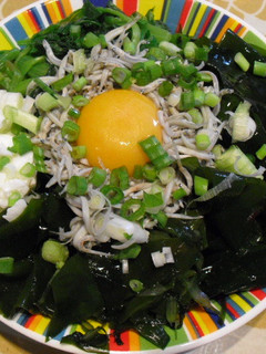 旬のごちそう♪釜揚げしらすと生わかめ丼-レシピのメイン写真