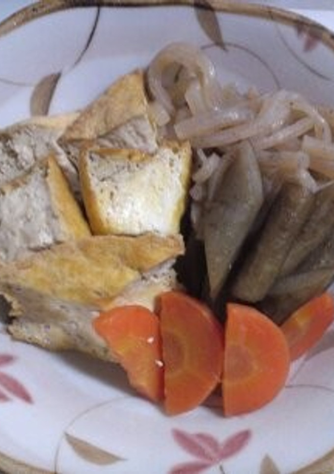 厚揚げとごぼうの煮物-レシピのメイン写真