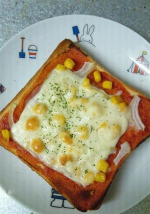 朝食に♪簡単ピザトースト-レシピのメイン写真