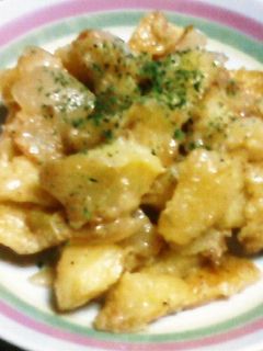 じゃが玉ねぎのチーズ黒胡椒醤油バター炒め-レシピのメイン写真