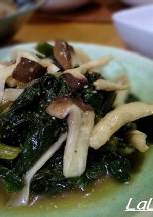 ほうれん草とエリンギの胡麻酢和え-レシピのメイン写真