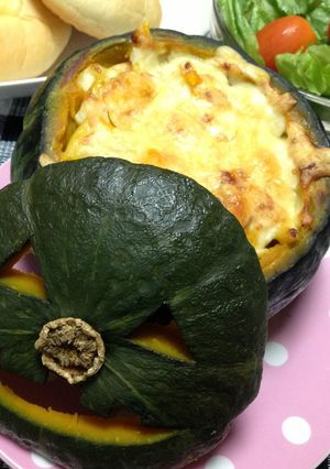ほっくほく☆簡単まるごとかぼちゃグラタン-レシピのメイン写真