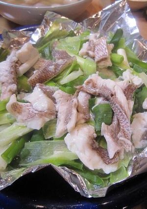 白身魚の塩麹漬け白ネギ蒸し-レシピのメイン写真