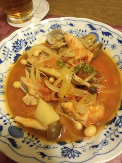 ホウボウ(白身魚)とあさりのトマトスープ-レシピのメイン写真