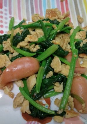 ウインナーとほうれん草の卵炒め-レシピのメイン写真