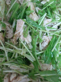 鶏胸肉と水菜のサラダ-レシピのメイン写真