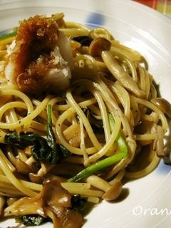 3種の茸とほうれん草の和風パスタ☆-レシピのメイン写真