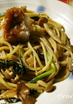 ３種の茸とほうれん草の和風パスタ☆-レシピのメイン写真