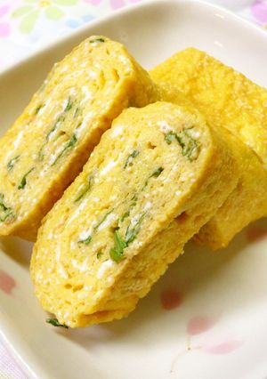 ごま油香る✿たらこと大葉の卵焼き-レシピのメイン写真