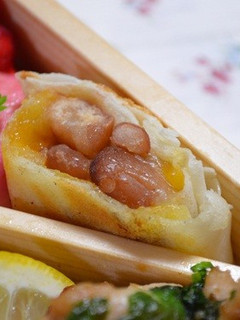 お弁当に♪うずら豆とチーズの春巻き-レシピのメイン写真