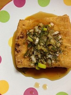 網焼き厚揚げ薬味ぽん酢醤油-レシピのメイン写真