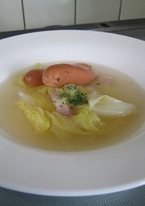 キャベツでパリッと朝食ウインナー-レシピのメイン写真