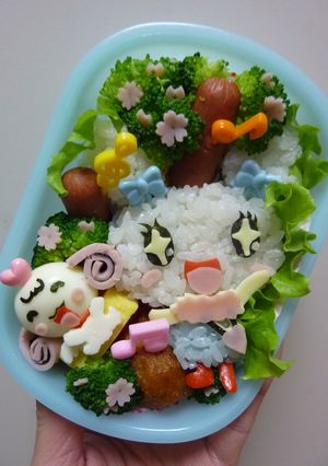 キャラ弁 ラブリっちのウキウキお花見弁当-レシピのメイン写真