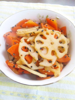 さっぱりレモン風味の蓮根きんぴら-レシピのメイン写真