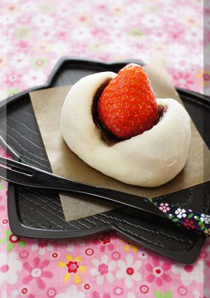 * 苺ミルク味 ❤ 簡単 いちご大福♪-レシピのメイン写真