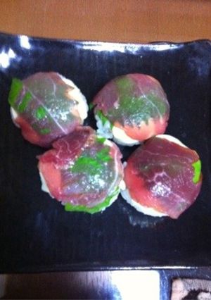 生ハムの手まり寿司-レシピのメイン写真