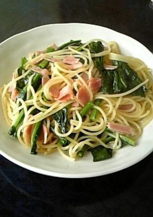 簡単☆菜の花とベーコンのパスタ-レシピのメイン写真
