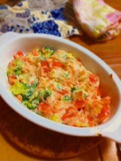 離乳食完了期!鮭のホワイトソースグラタン-レシピのメイン写真