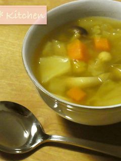 ひよこ豆カレー風味ファイトケミカルスープ-レシピのメイン写真