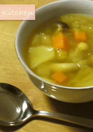 ひよこ豆カレー風味ファイトケミカルスープ-レシピのメイン写真