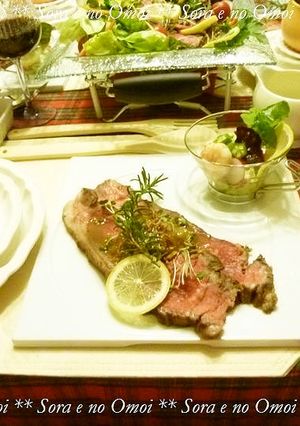 サーロイン肉でローストビーフ☆クリスマス-レシピのメイン写真