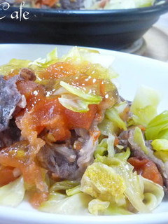 キャベツと牛肉の重ね蒸し煮-レシピのメイン写真