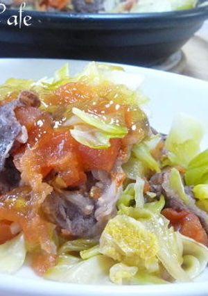 キャベツと牛肉の重ね蒸し煮-レシピのメイン写真