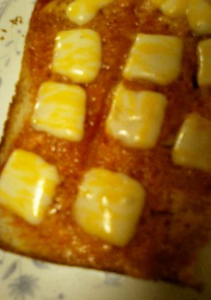 材料何もない時の簡単ピザトースト-レシピのメイン写真