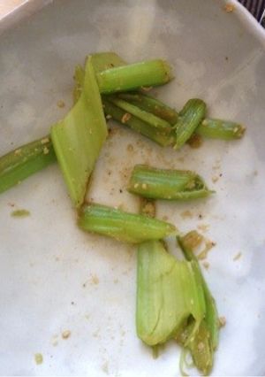 (糖質制限)セロリ炒め-レシピのメイン写真