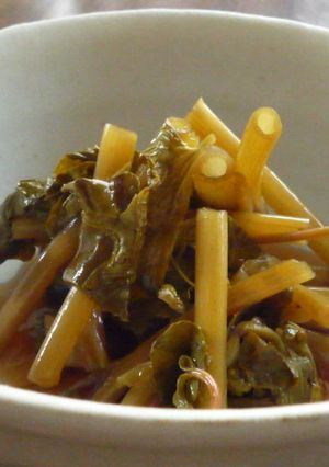 わさびの茎の酢醤油漬け-レシピのメイン写真