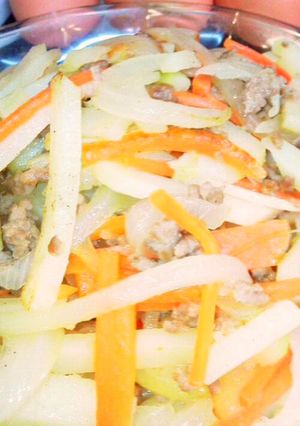 ジャガイモとひき肉の薄味炒め☆-レシピのメイン写真