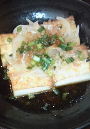 すぐできる！厚揚げの玉ねぎおかかポン酢-レシピのメイン写真