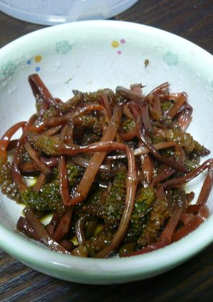 つくしの胡麻油炒め-レシピのメイン写真