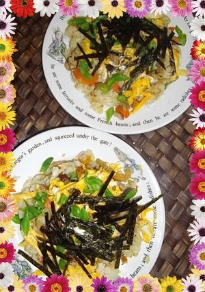 鶏(かしわ)入りちらし寿司-レシピのメイン写真