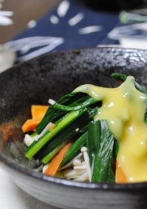 レンジで手軽に☆ニラのぬた和え-レシピのメイン写真