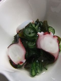 蛸と胡瓜とワカメの酢の物~塩麹入り~-レシピのメイン写真