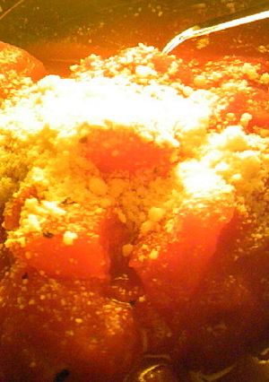ダイエット：粉チーズトマトの冷製酢スープ-レシピのメイン写真