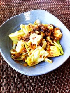 中華風~キャベツと豆腐の肉味噌炒め-レシピのメイン写真