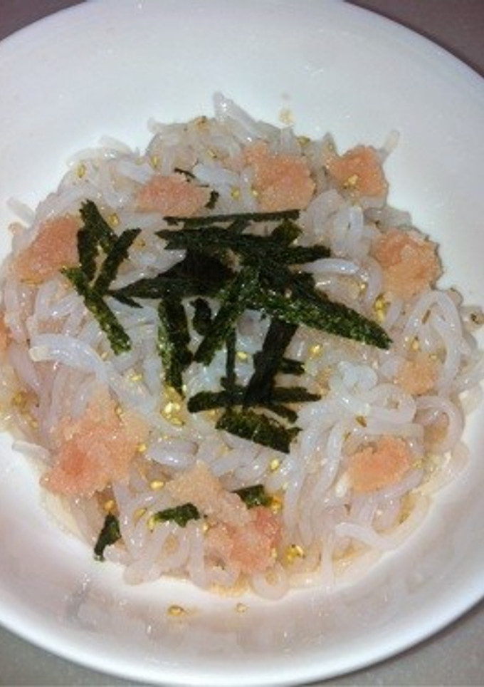 白滝の塩麹煮のたらこ和え-レシピのメイン写真