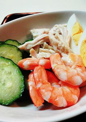 ＊シンプル＊蒸し鶏のサラダ＊-レシピのメイン写真