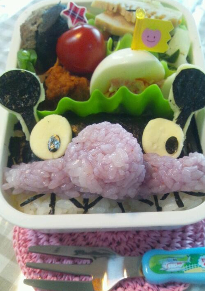 キャラ弁*簡単♪海苔弁de ばいきんまん-レシピのメイン写真