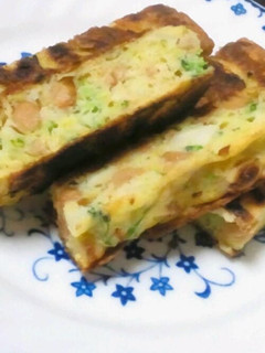 《離乳食完了期》残り野菜でお好み焼き-レシピのメイン写真