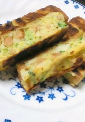 《離乳食完了期》残り野菜でお好み焼き-レシピのメイン写真