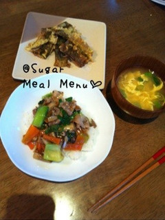 白菜とチンゲン菜たっぷり中華丼-レシピのメイン写真