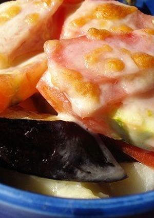 トマトとなすとじゃがいものチーズがけ　-レシピのメイン写真