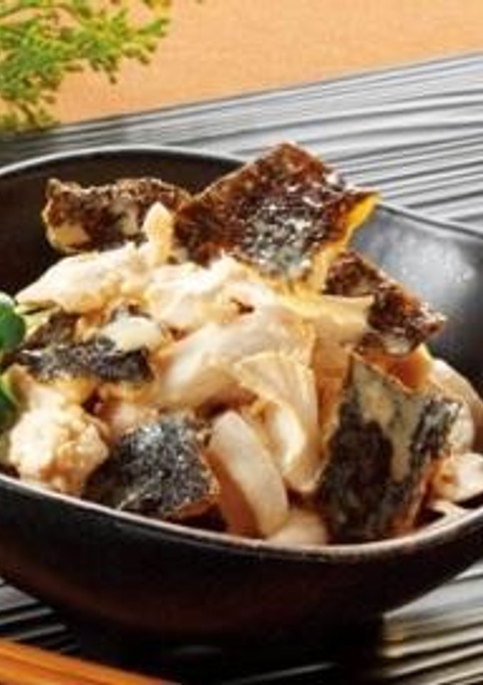 ささ身とのり天のわさびマヨ和え-レシピのメイン写真