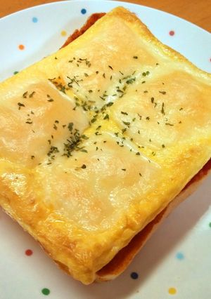 ふっくら玉子焼きのピザトースト-レシピのメイン写真