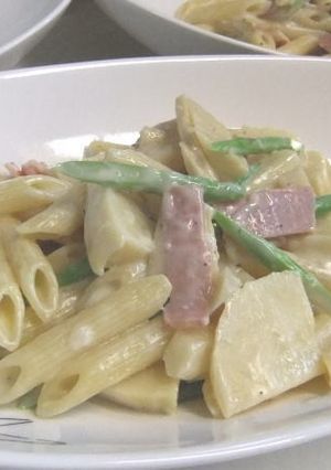 筍とアスパラのクリームパスタ～塩麹入り～-レシピのメイン写真